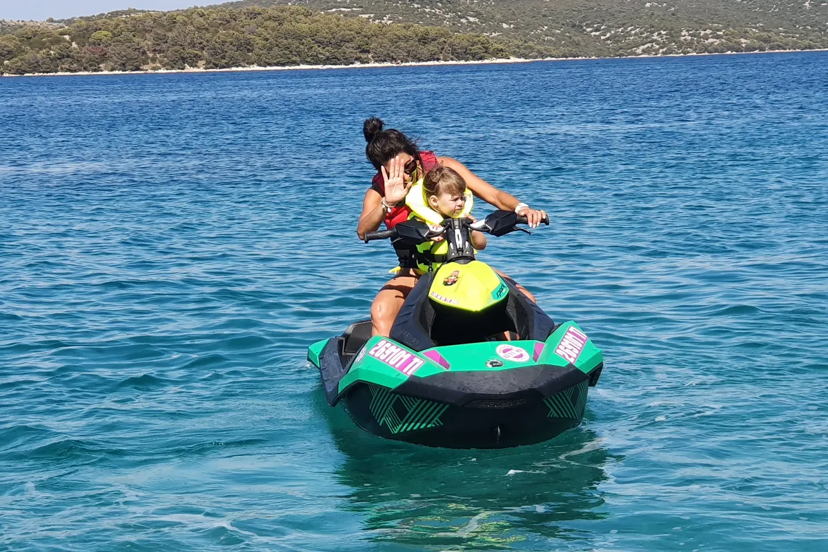 Exterior view of Lucky, a SEA DOO SPARK 90HP motorboat at Jezera, Croatia