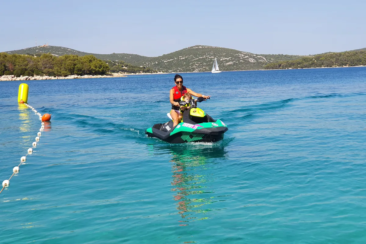 Exterior view of Lucky, a SEA DOO SPARK 90HP motorboat at Jezera, Croatia