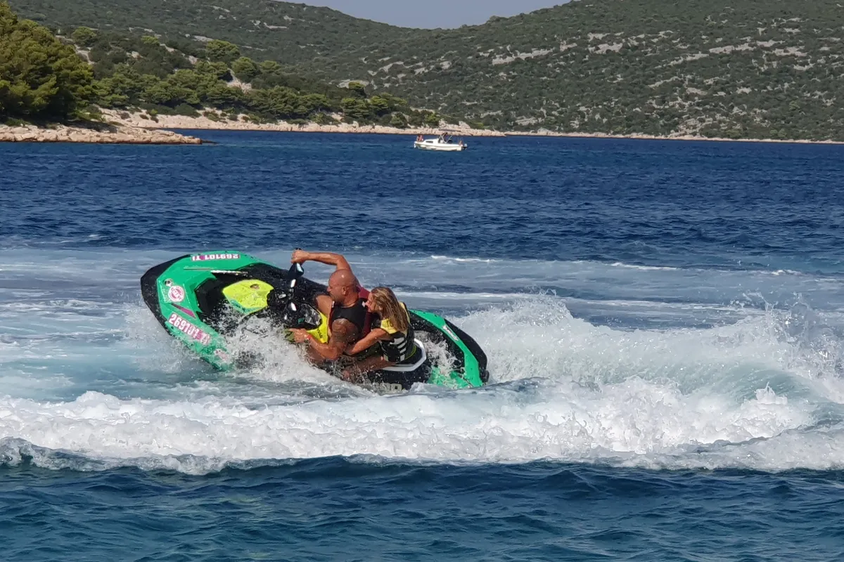 Exterior view of Lucky, a SEA DOO SPARK 90HP motorboat at Jezera, Croatia