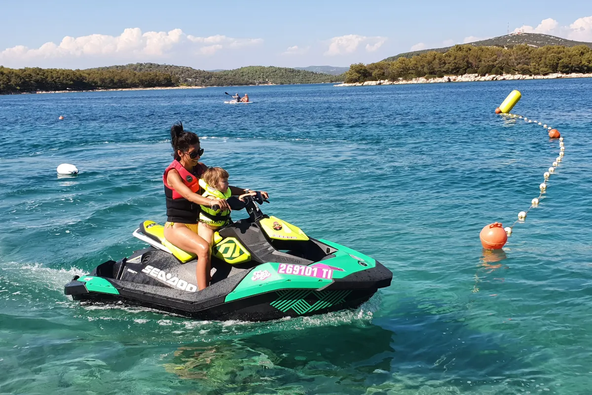 Exterior view of Lucky, a SEA DOO SPARK 90HP motorboat at Jezera, Croatia