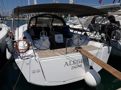 Deck of Alegro, a Dufour 460 GL sailboat at Općina Sukošan, Croatia