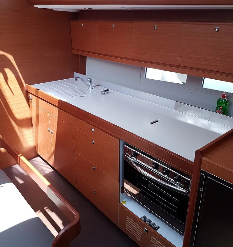 Galley of Alegro, a Dufour 460 GL sailboat at Općina Sukošan, Croatia