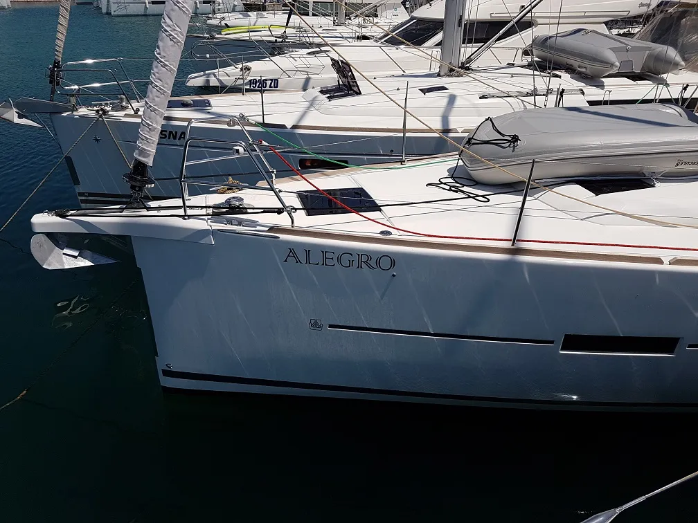 Exterior view of Alegro, a Dufour 460 GL sailboat at Općina Sukošan, Croatia