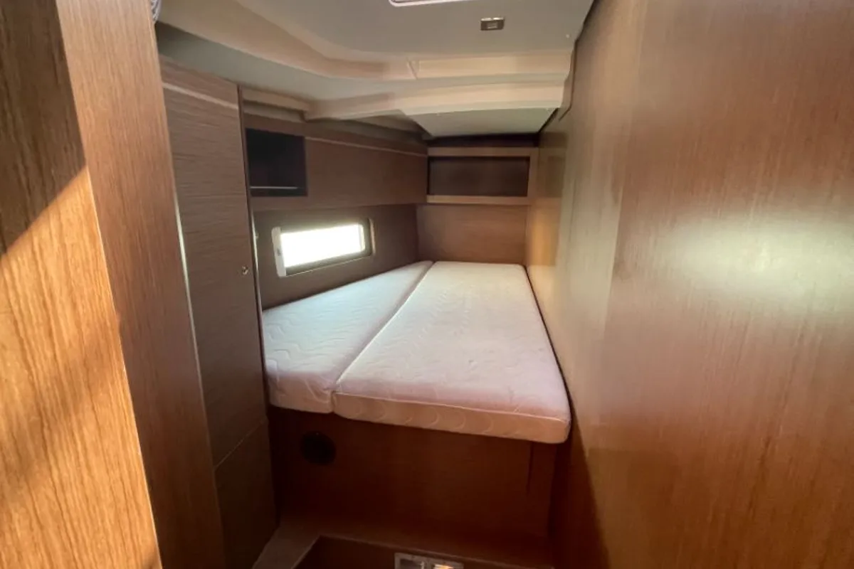 Cabin on Enjoyablue, a Beneteau Oceanis 46.1 sailboat at Preveza, Greece