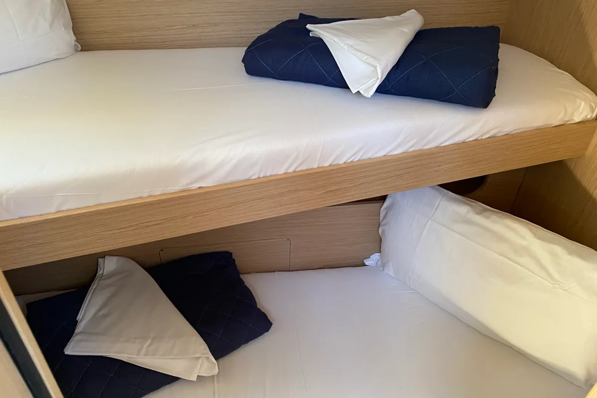 Cabin on new Oc. 51.1 , a Beneteau Oceanis 51.1 sailboat at Salerno, Italy