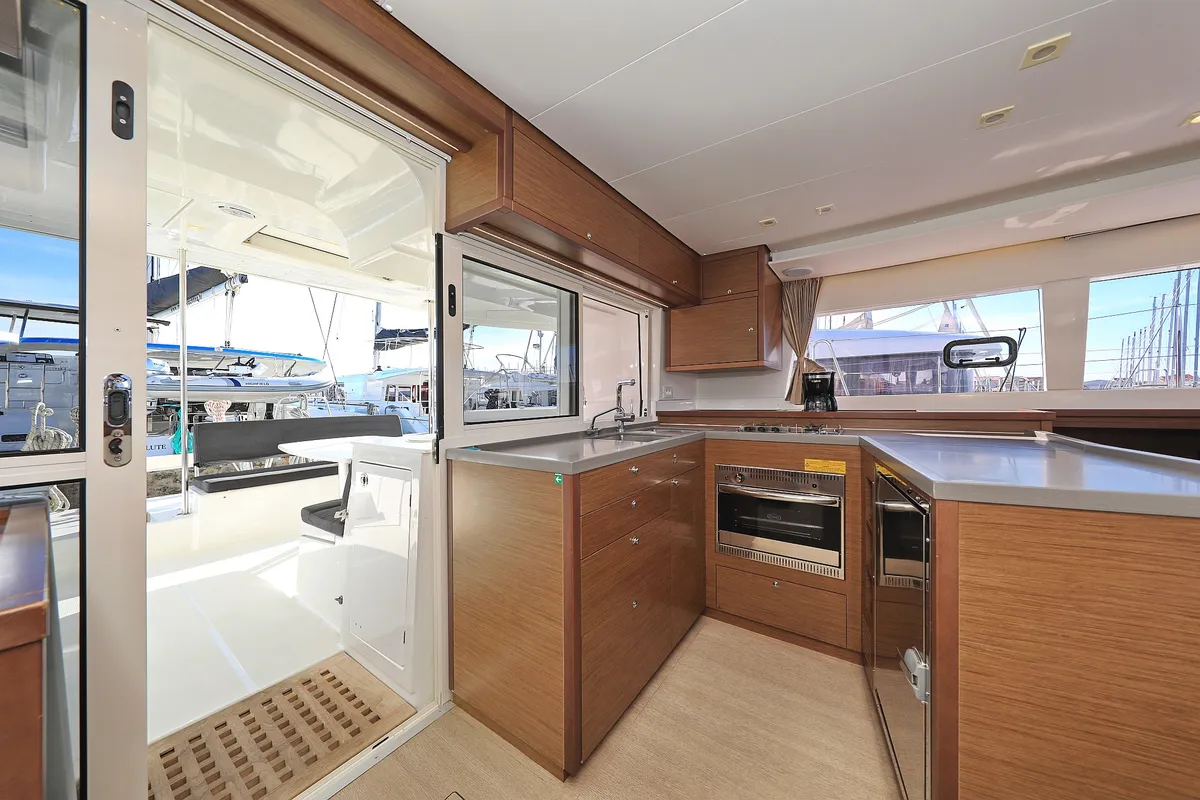 Galley of Must Have, a Lagoon 450 F catamaran at Općina Sukošan, Croatia