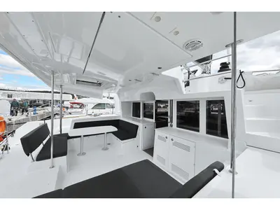 Deck of Must Have, a Lagoon 450 F catamaran at Općina Sukošan, Croatia