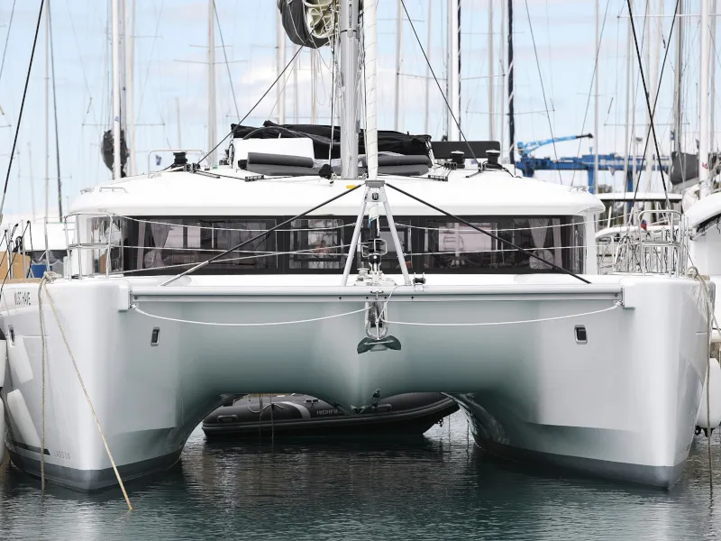 Exterior view of Must Have, a Lagoon 450 F catamaran at Općina Sukošan, Croatia