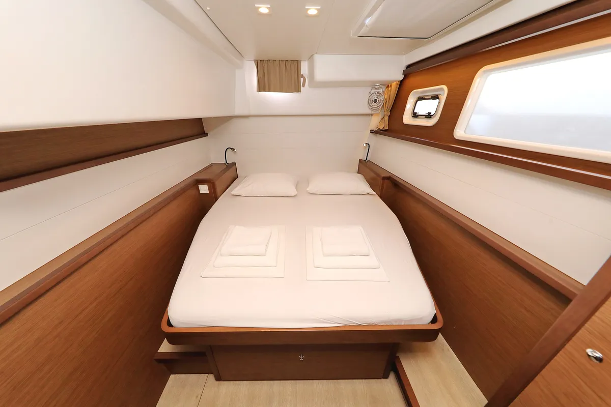 Cabin on Must Have, a Lagoon 450 F catamaran at Općina Sukošan, Croatia