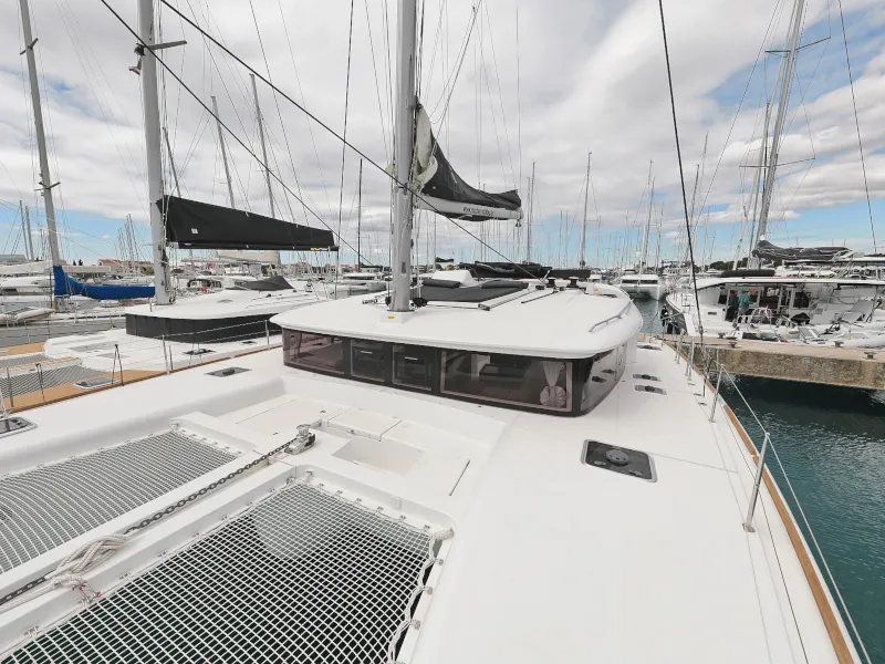 Deck of Must Have, a Lagoon 450 F catamaran at Općina Sukošan, Croatia
