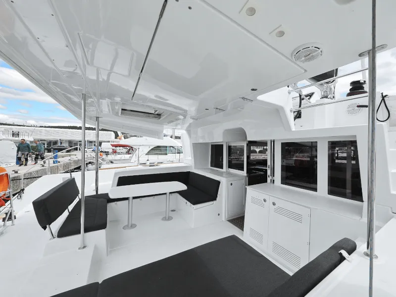 Deck of Must Have, a Lagoon 450 F catamaran at Općina Sukošan, Croatia