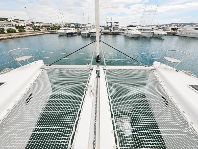 Exterior view of Must Have, a Lagoon 450 F catamaran at Općina Sukošan, Croatia