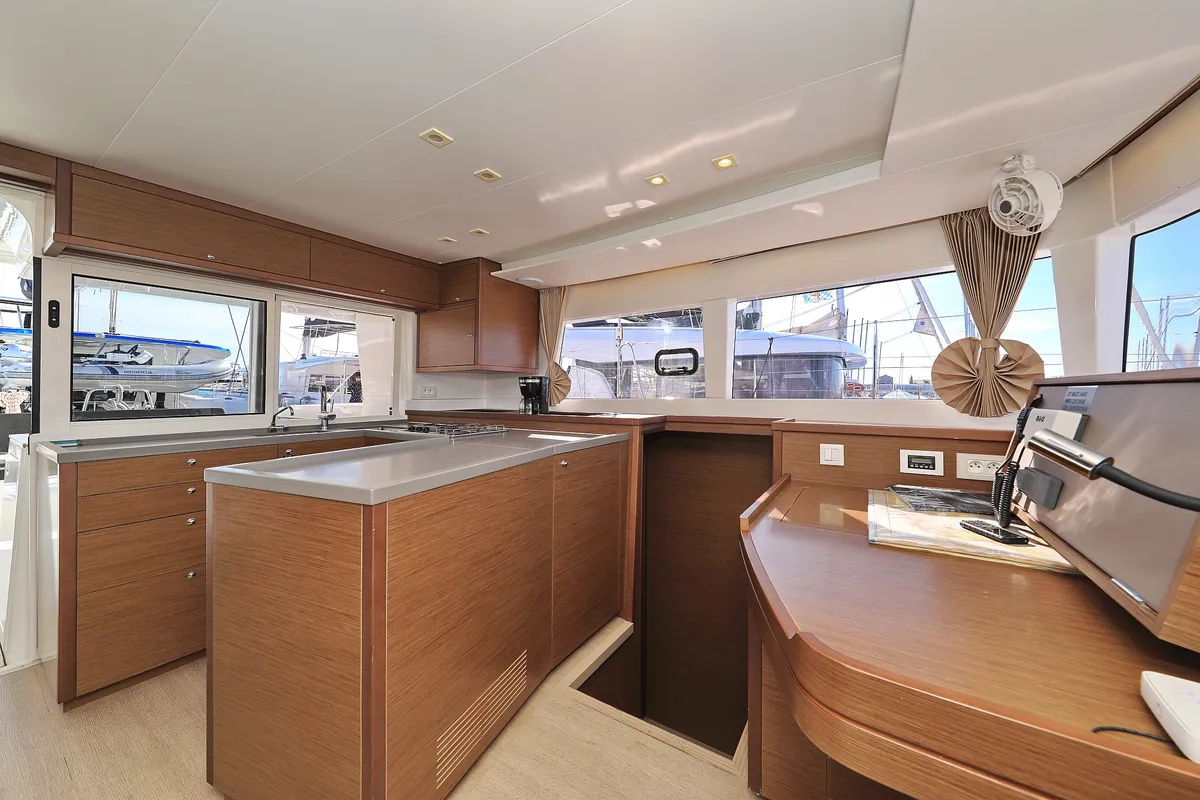 Galley of Must Have, a Lagoon 450 F catamaran at Općina Sukošan, Croatia