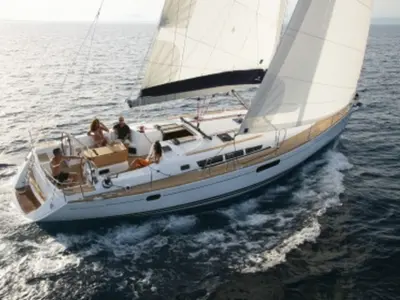 Ealis, a Jeanneau Sun Odyssey 49i sailboat at Athens, Greece