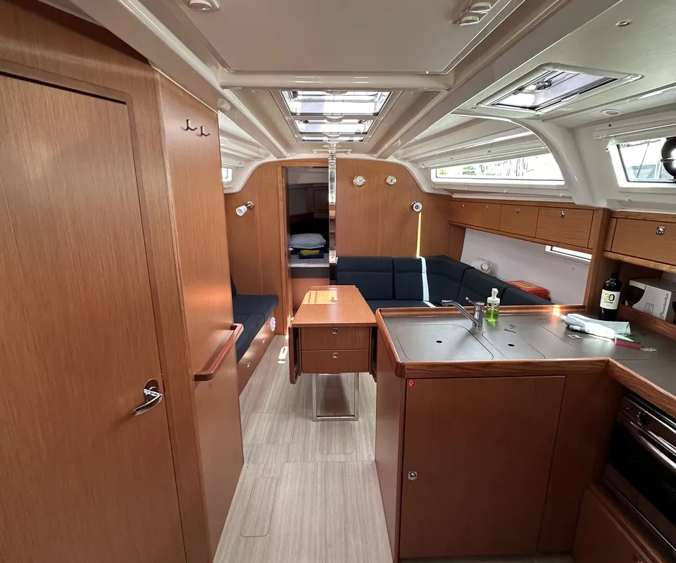 Salon of Crypto, a Bavaria Cruiser 37 sailboat at Split, Croatia