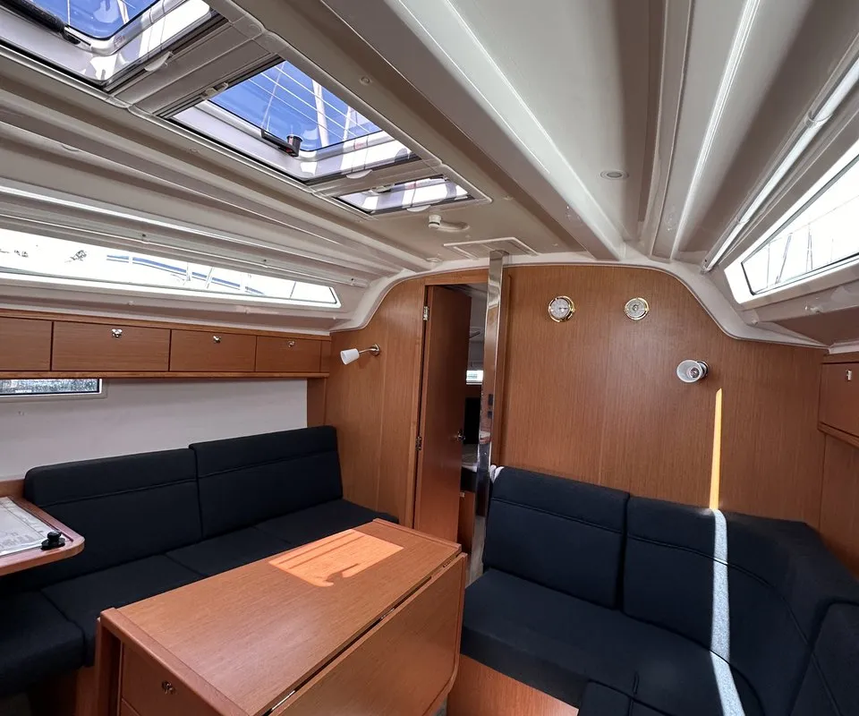 Salon of Crypto, a Bavaria Cruiser 37 sailboat at Split, Croatia