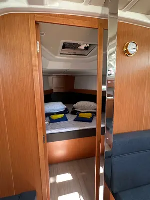 Cabin on Crypto, a Bavaria Cruiser 37 sailboat at Split, Croatia