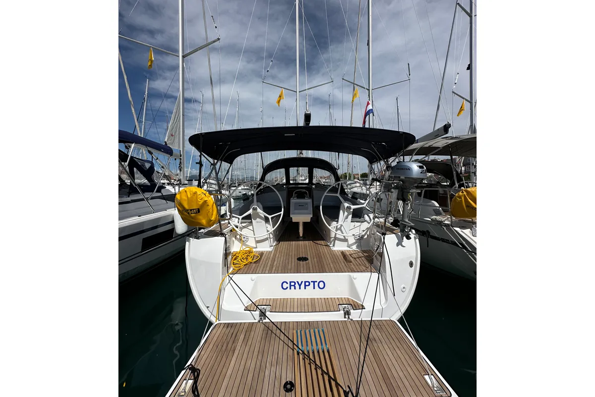 Crypto, a Bavaria Cruiser 37 sailboat at Split, Croatia