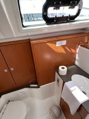 Head on Crypto, a Bavaria Cruiser 37 sailboat at Split, Croatia