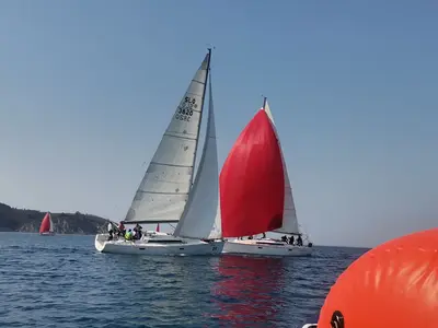 Exterior view of Cherry, a AD Boats Salona 38 sailboat at Izola / Isola, Slovenia