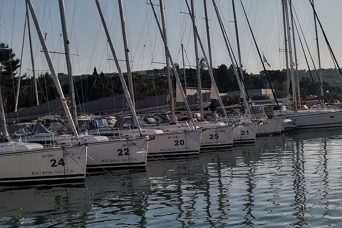 Exterior view of Cherry, a AD Boats Salona 38 sailboat at Izola / Isola, Slovenia