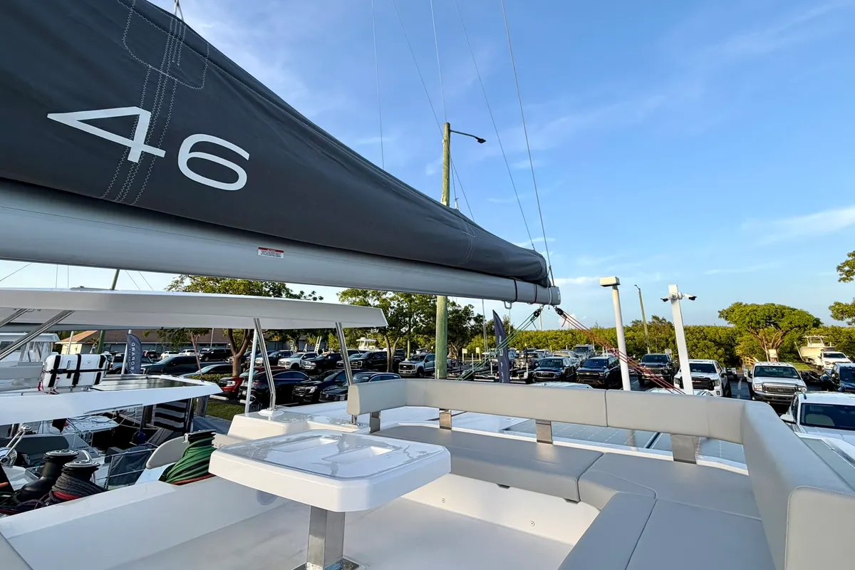 Head on Nauti T's, a Leopard 46 catamaran at Road Town, British Virgin Islands