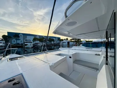 Galley of Nauti T's, a Leopard 46 catamaran at Road Town, British Virgin Islands