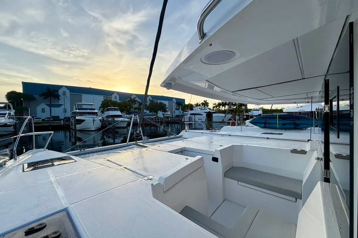Galley of Nauti T's, a Leopard 46 catamaran at Road Town, British Virgin Islands