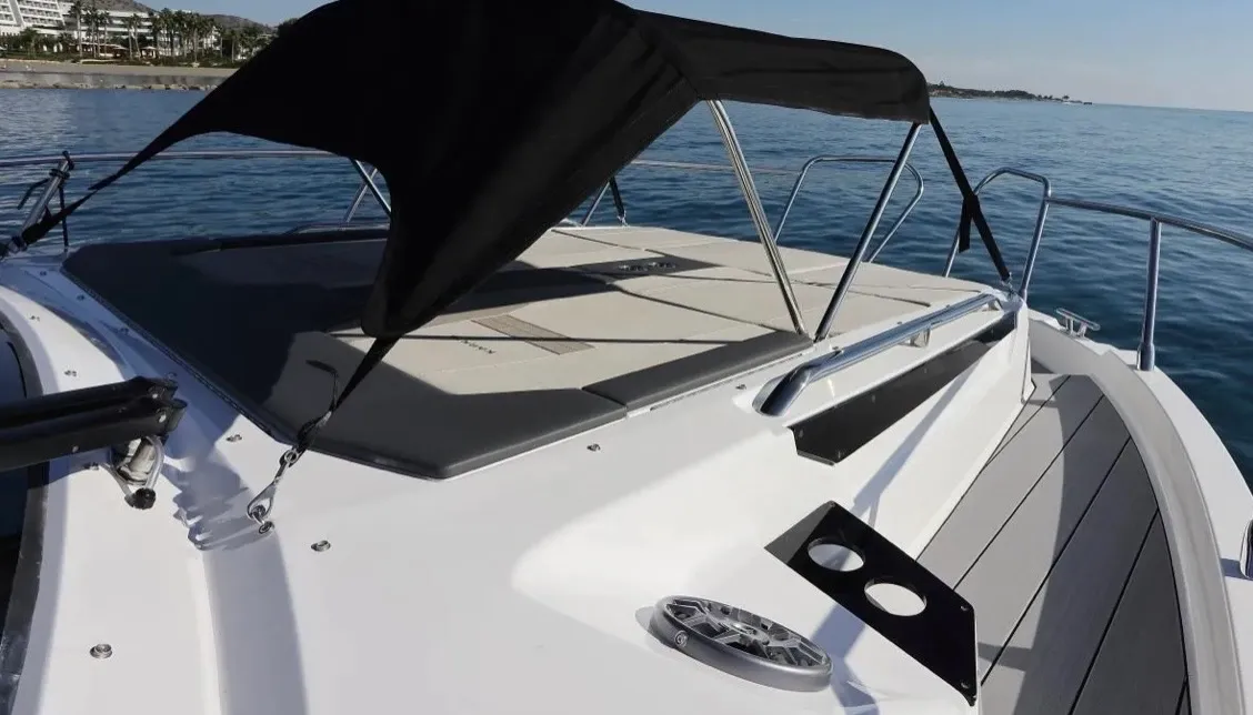 Elysian, a Karnic S37x motorboat at Grad Šibenik, Croatia