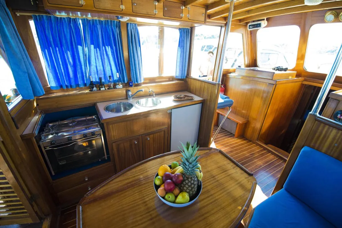 Galley of Luka, a Custom Made Yacht LUKA motor yacht at Zadar, Croatia
