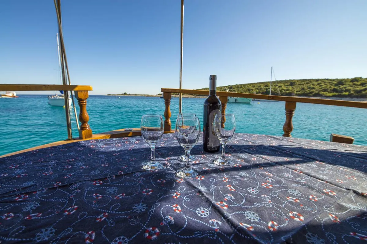 Deck of Luka, a Custom Made Yacht LUKA motor yacht at Zadar, Croatia