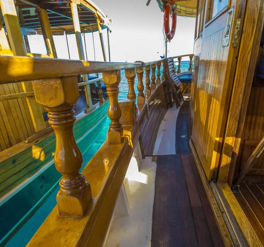 Deck of Luka, a Custom Made Yacht LUKA motor yacht at Zadar, Croatia