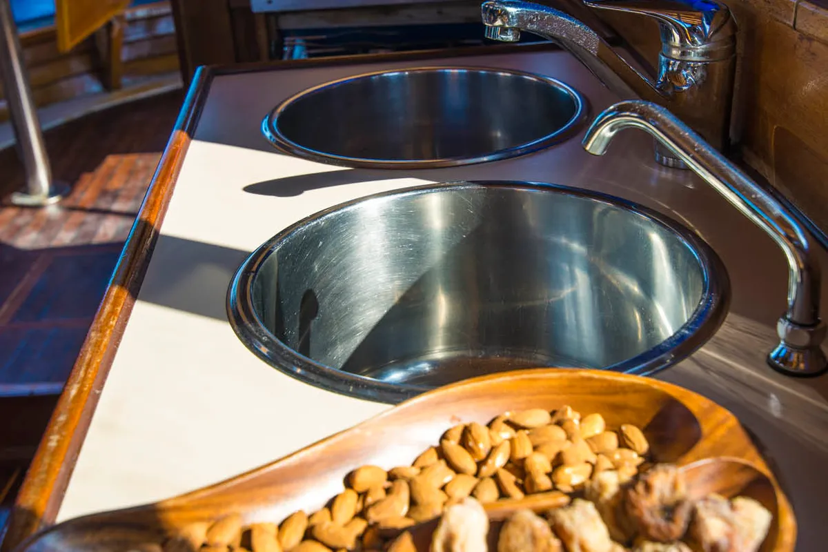 Galley of Luka, a Custom Made Yacht LUKA motor yacht at Zadar, Croatia