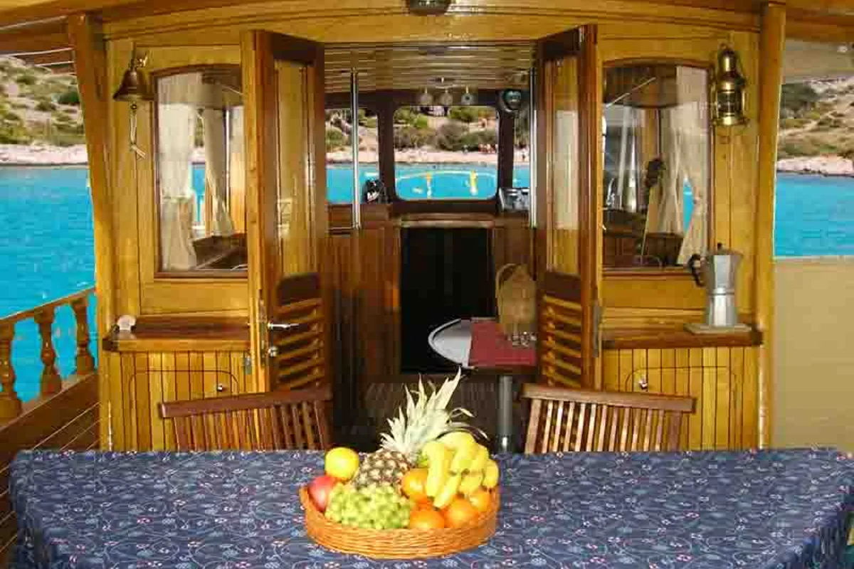 Deck of Luka, a Custom Made Yacht LUKA motor yacht at Zadar, Croatia
