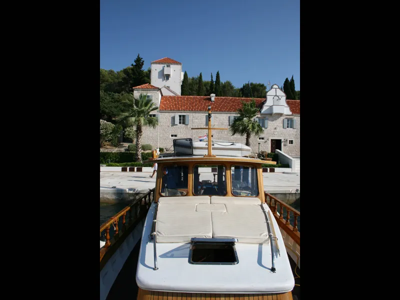 Deck of Luka, a Custom Made Yacht LUKA motor yacht at Zadar, Croatia