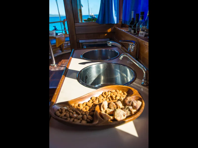 Galley of Luka, a Custom Made Yacht LUKA motor yacht at Zadar, Croatia