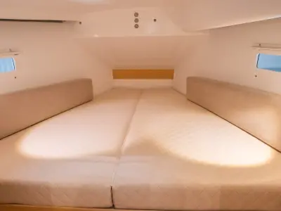 Cabin on La Galiote 2, a JPK 39 FC sailboat at La Rochelle, France