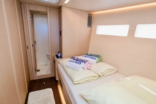 Cabin on FRIENDS, a Jeanneau 60 sailboat at Grad Šibenik, Croatia