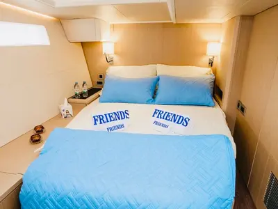 Cabin on FRIENDS, a Jeanneau 60 sailboat at Grad Šibenik, Croatia