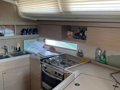 Wing II, a Beneteau Oceanis 40.1 sailboat at Piombino, Italy