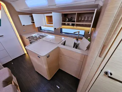 Galley of Dunya, a Dufour 41 sailboat at Općina Rogoznica, Croatia