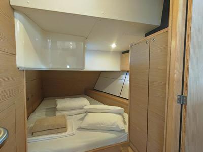 Cabin on IRISA, a D&D Kufner 56 sailboat at Grad Trogir, Croatia