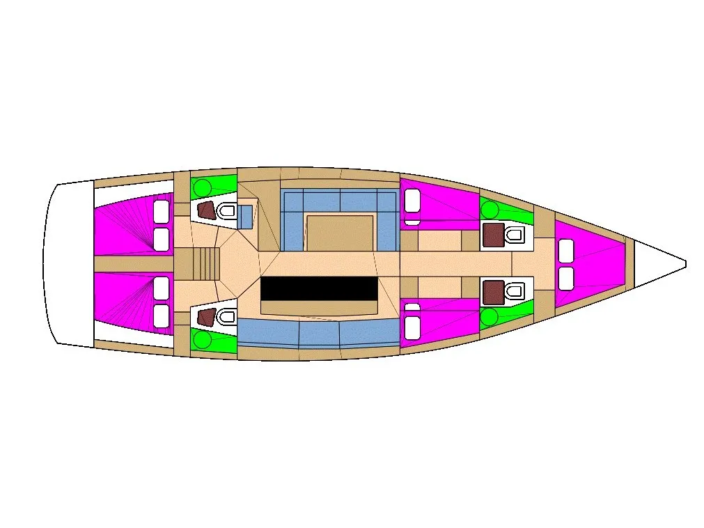 IRISA, a D&D Kufner 56 sailboat at Grad Trogir, Croatia