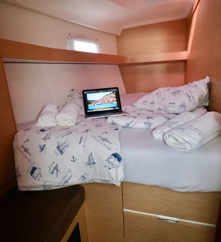 Cabin on Sofia I, a Elan Impression 50 sailboat at Grad Kaštela, Croatia