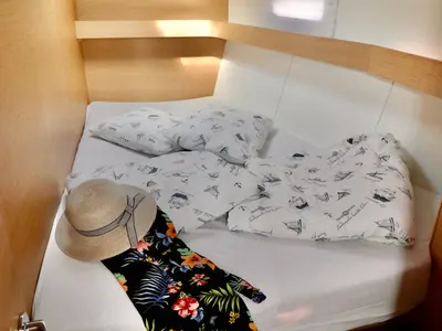 Cabin on Sofia I, a Elan Impression 50 sailboat at Grad Kaštela, Croatia