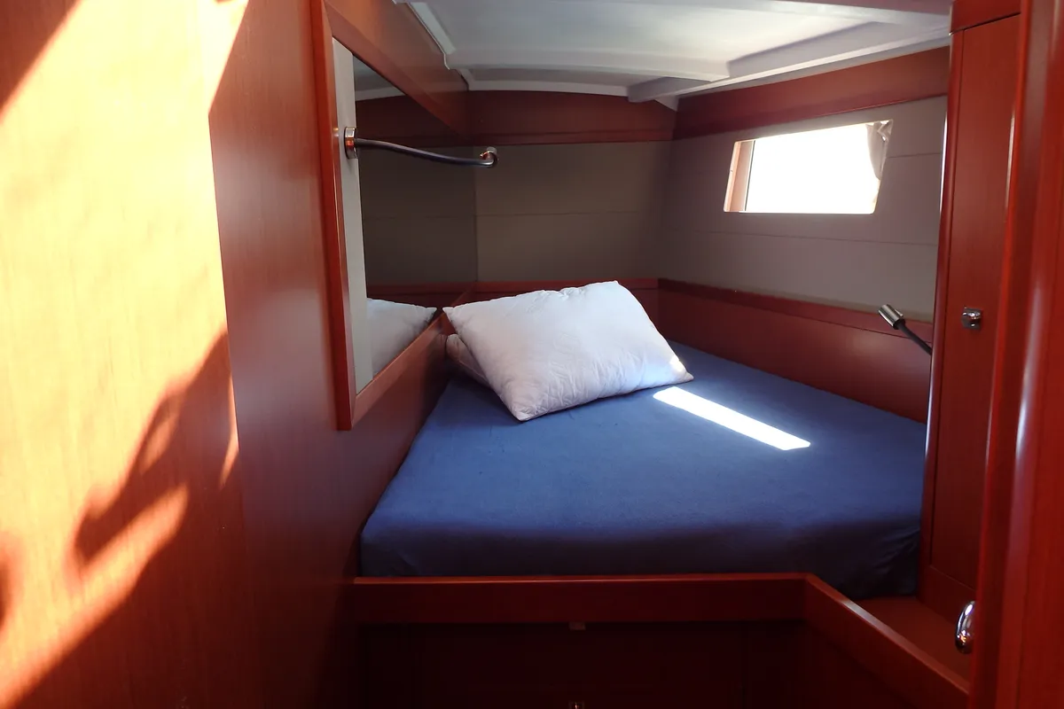 Cabin on Joy, a Beneteau Oceanis 48 sailboat at Municipal Unit of Lefkada, Greece