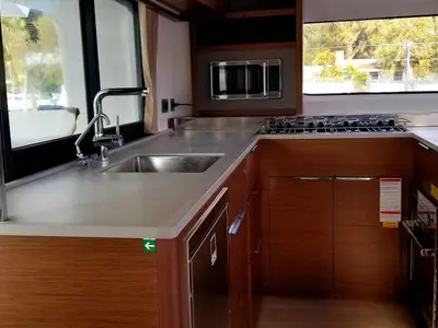 Galley of Lily, a Lagoon 46 catamaran at Alameda, United States