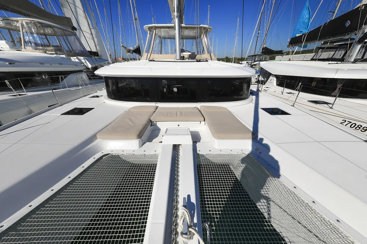 Deck of MAJESTIC, a Lagoon 46 catamaran at Općina Sukošan, Croatia