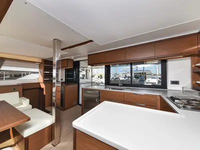 Galley of MAJESTIC, a Lagoon 46 catamaran at Općina Sukošan, Croatia