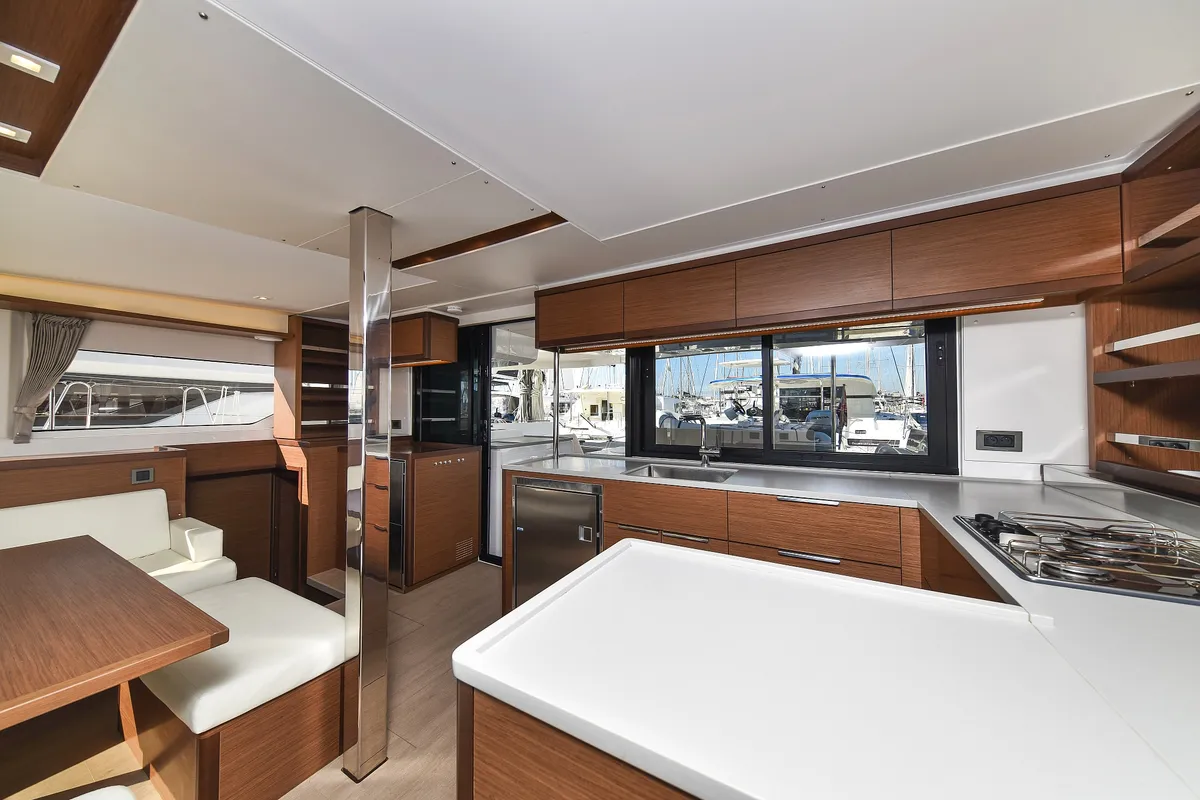 Galley of MAJESTIC, a Lagoon 46 catamaran at Općina Sukošan, Croatia